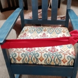chair with ribbon 